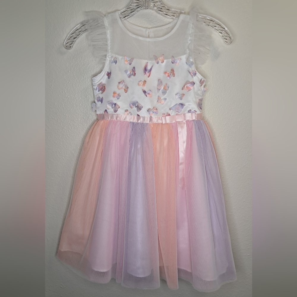 Jona Michelle Multicolor Butterfly Dress